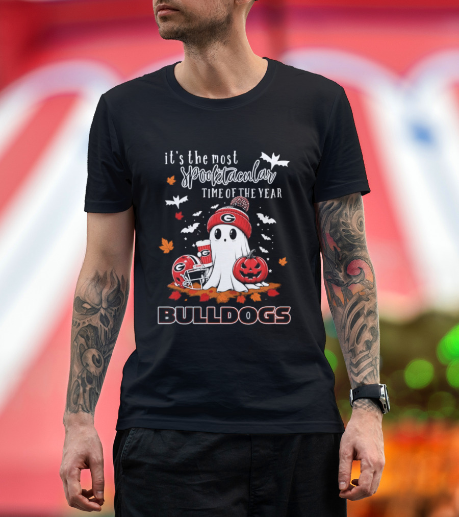 Georgia Bulldogs Halloween Ghost Wonderful Time Football Fan 2026 T-Shirt