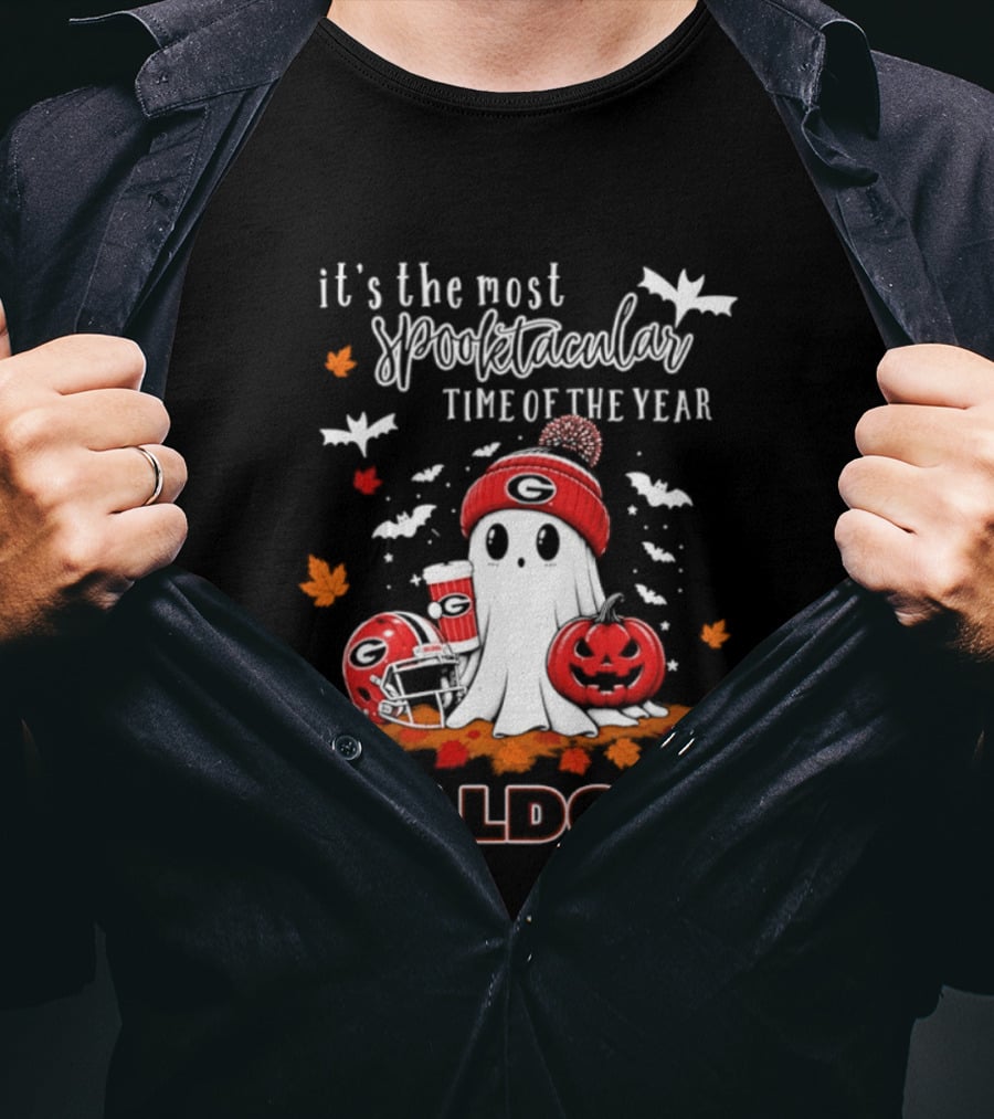 Georgia Bulldogs Halloween Ghost Wonderful Time Football Fan 2026 T-Shirt