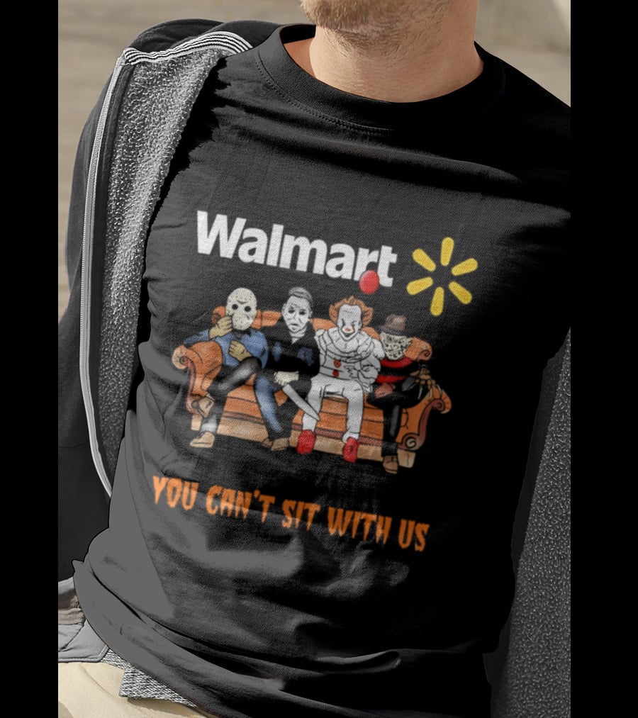 Walmart You Can't Sit With Us Halloween Horror Movie T-Shirt