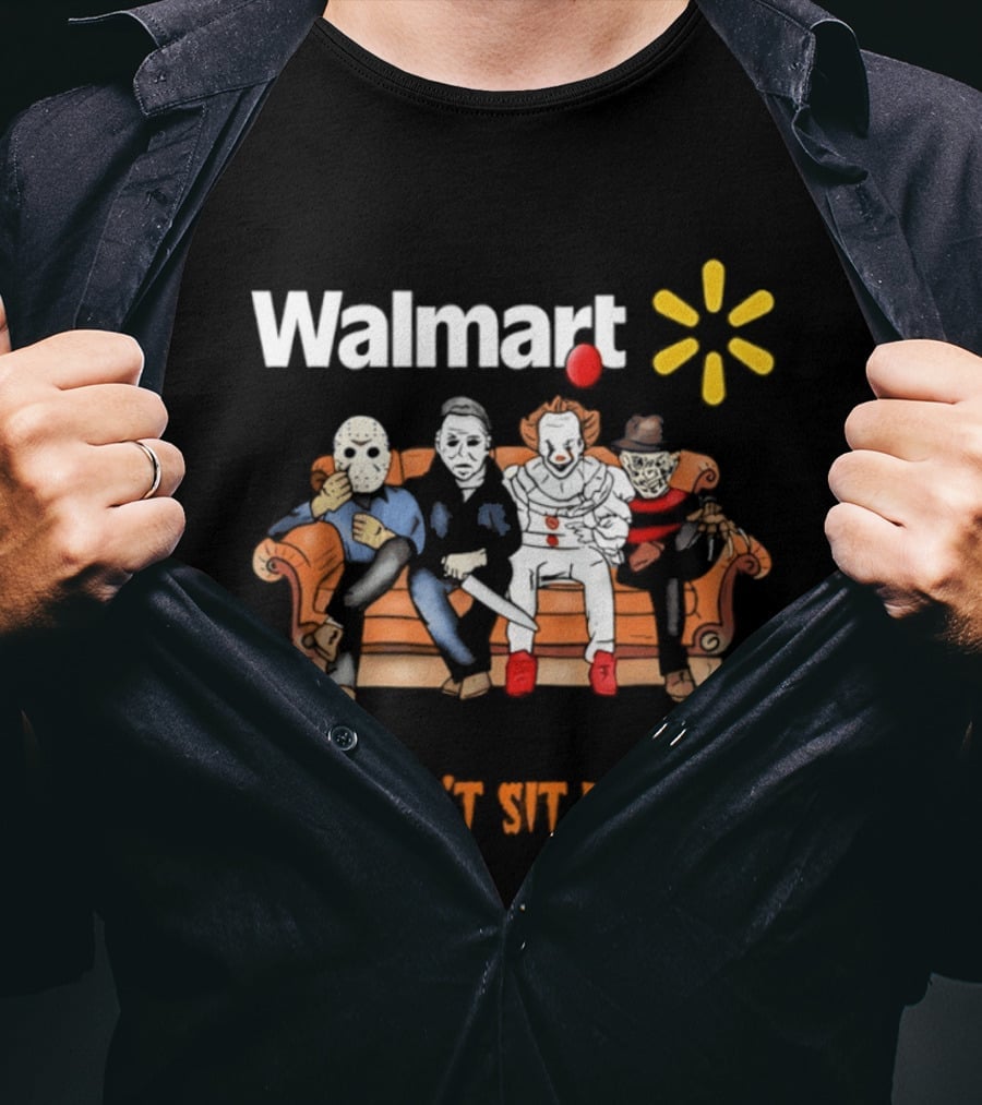 Walmart You Can't Sit With Us Halloween Horror Movie T-Shirt