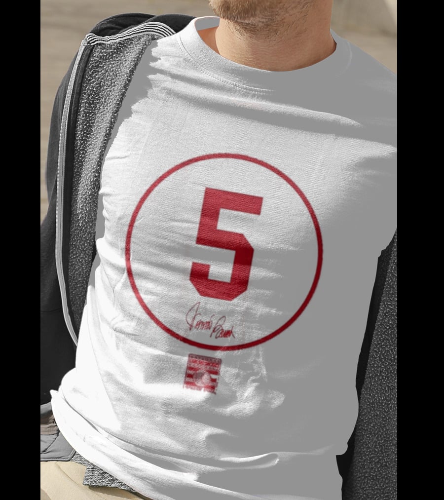 Johnny Bench Number 5 Signature Vintage Baseball T-Shirt