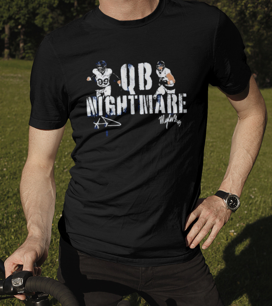 QB Nightmare Aaron Donald Myles Garrett T-Shirt