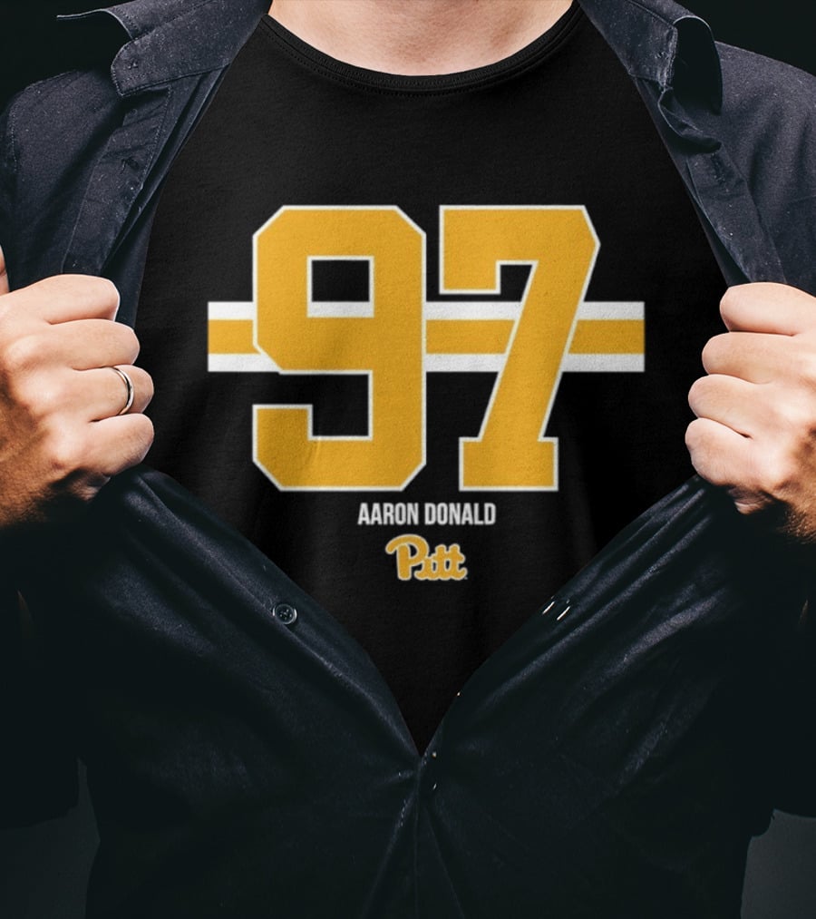 Aaron Donald 97 Pitt Panthers Football T-Shirt
