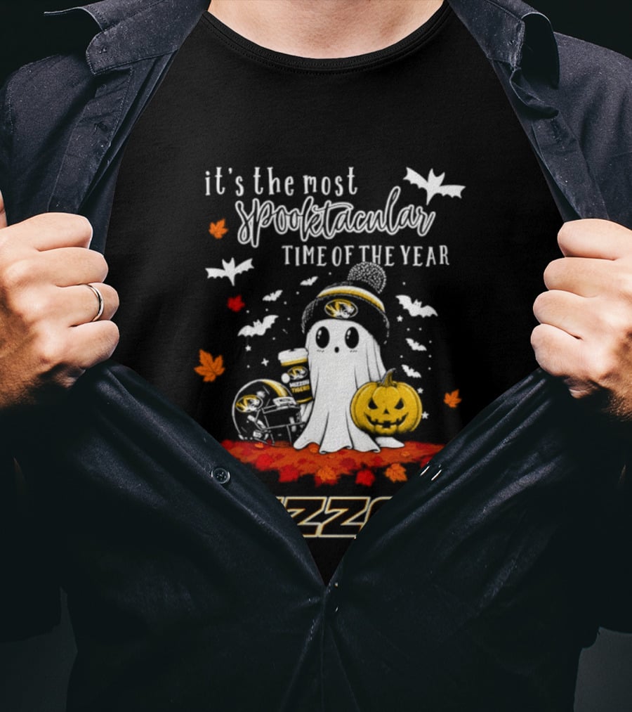 Mizzou Tigers Halloween Ghost 2026 It's The Most Spooktacular Time Of The Year T-Shirt