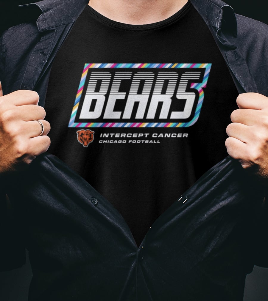 Chicago Bears Intercept Cancer 2026 Crucial Catch NFL Football T-Shirt