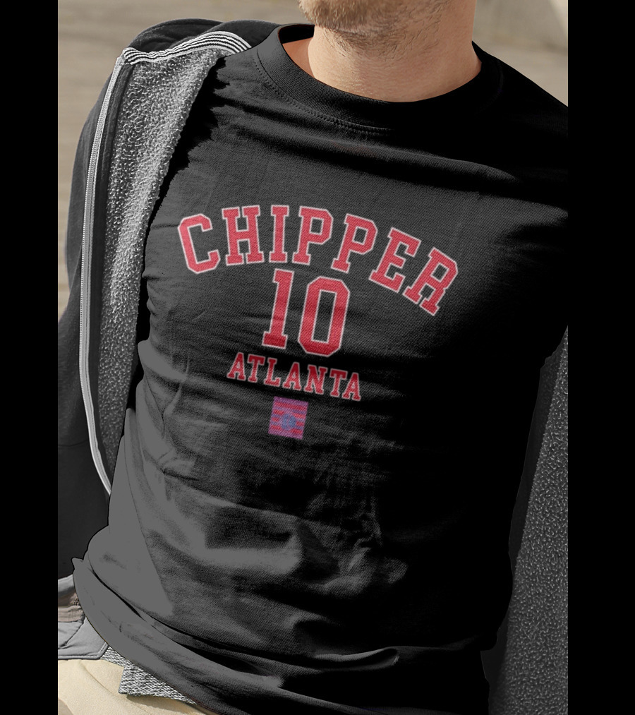Chipper Jones 10 Atlanta Braves October's Finest Baseball T-Shirt