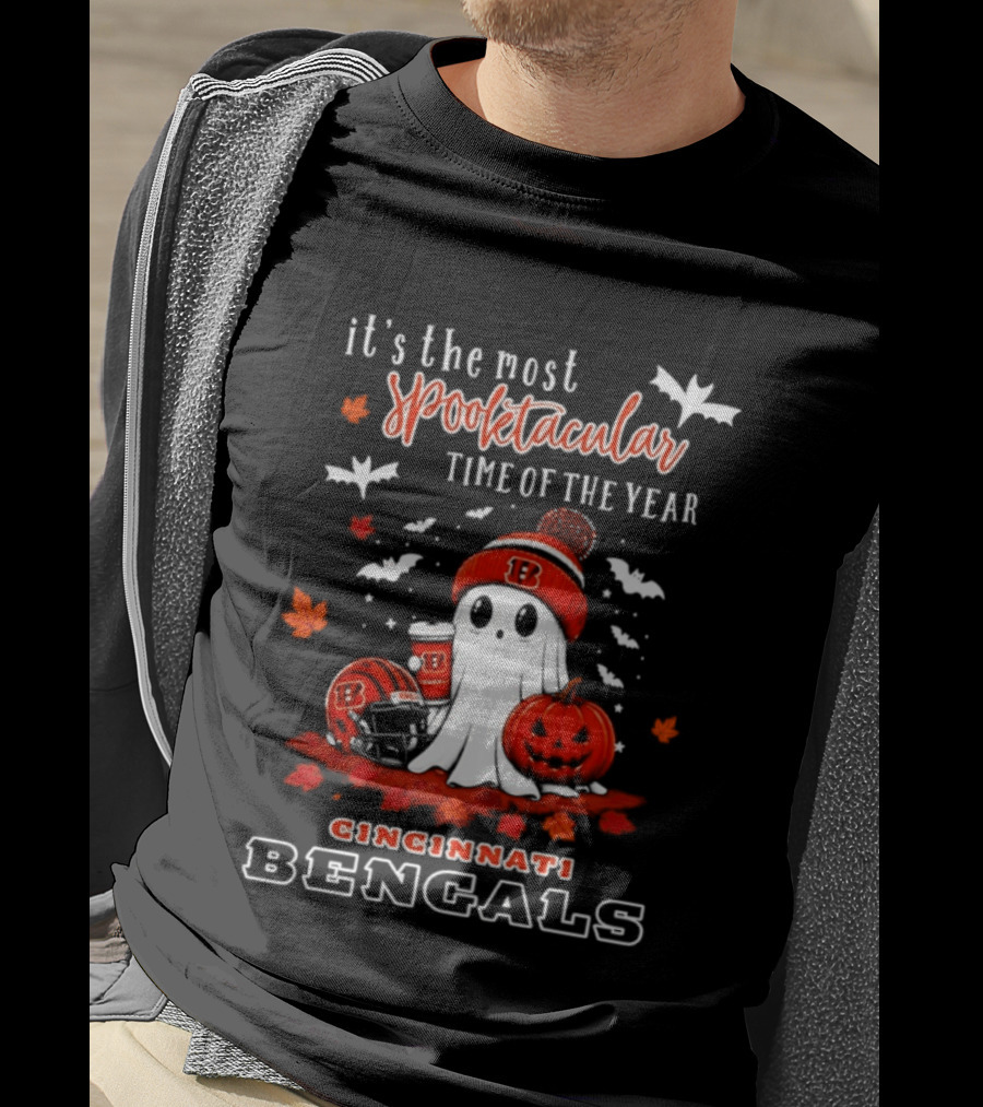 Cincinnati Bengals Halloween Ghost It's The Most Spooktacular Time Of The Year 2026 T-Shirt