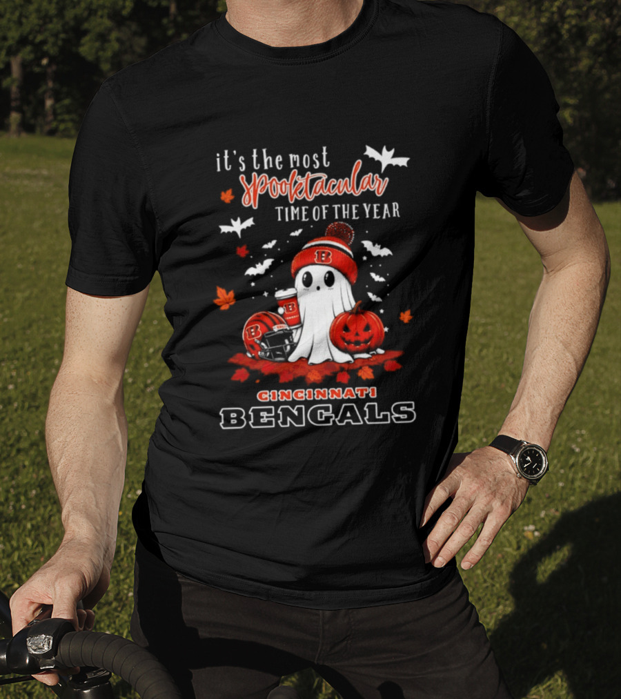 Cincinnati Bengals Halloween Ghost It's The Most Spooktacular Time Of The Year 2026 T-Shirt