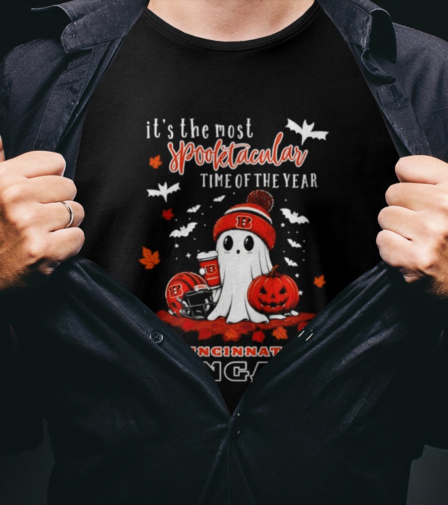 Cincinnati Bengals Halloween Ghost It's The Most Spooktacular Time Of The Year 2026 T-Shirt