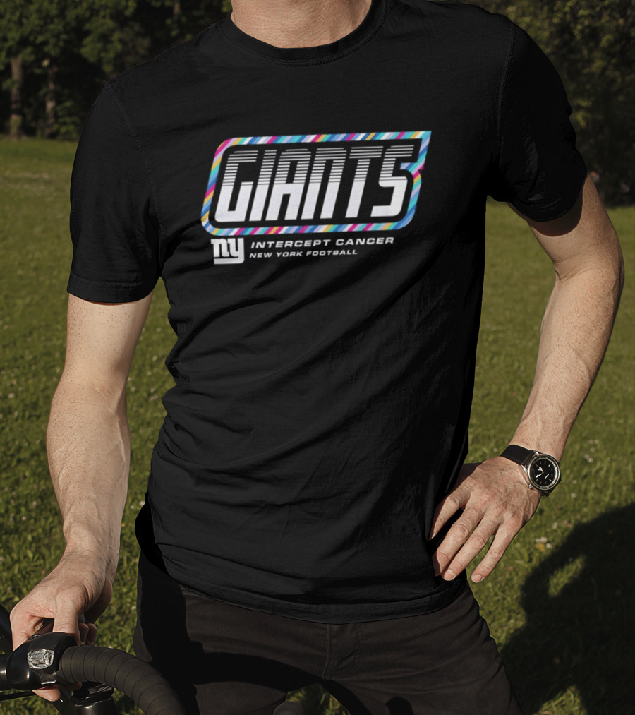 New York Giants Intercept Cancer New York Football Crucial Catch 2026 T-Shirt