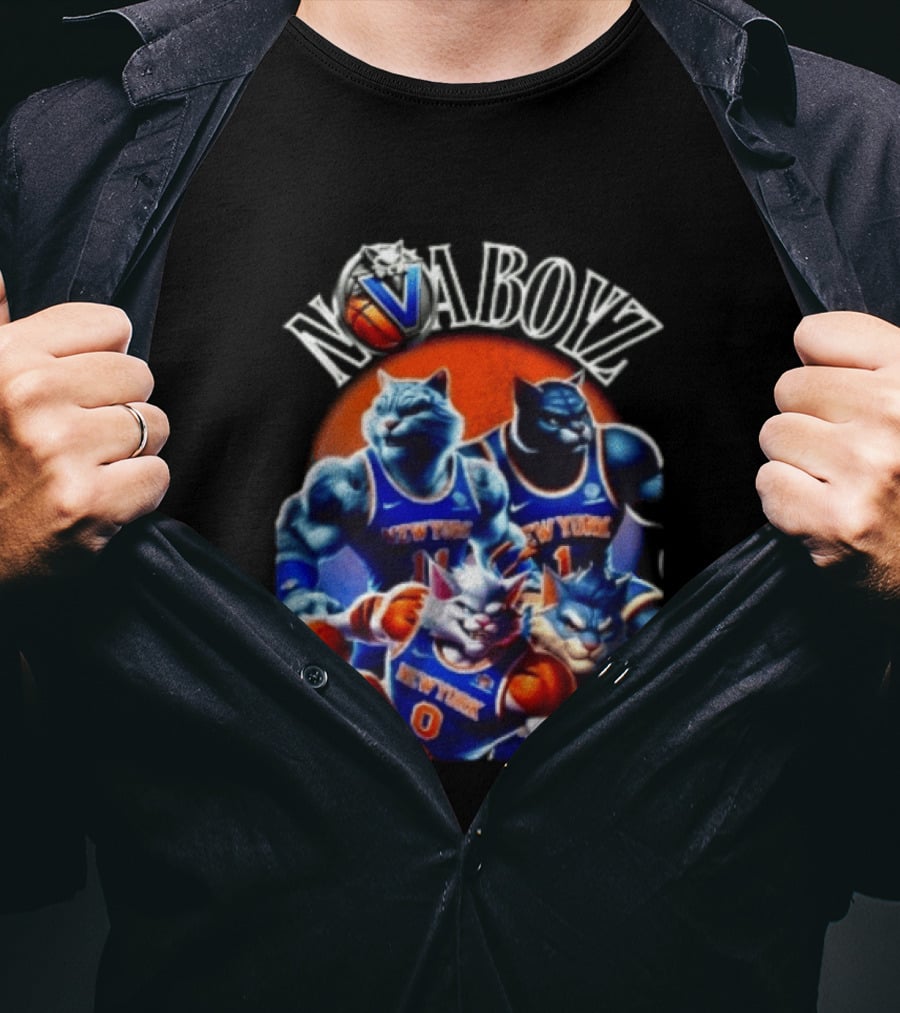 Nova Boyz New York Basketball Cats Jalen Brunson Josh Hart Mikal Bridges Donte DiVincenzo T-Shirt