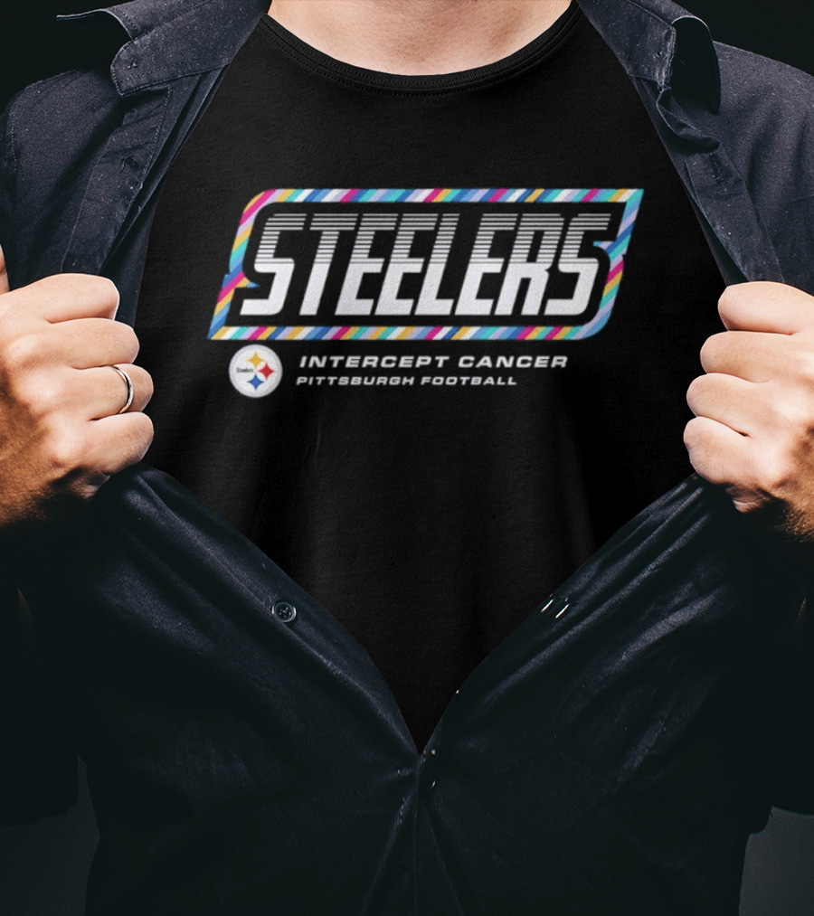 Pittsburgh Steelers Crucial Catch Intercept Cancer 2026 NFL Team Support T-Shirt