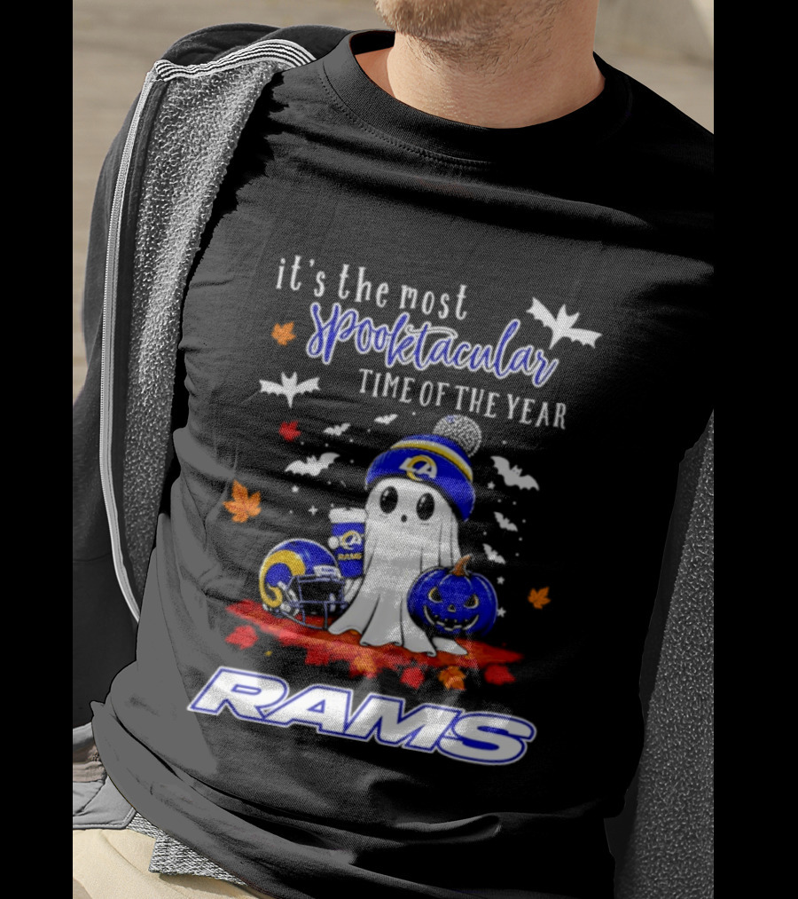 Los Angeles Rams Halloween Ghost 2026 Season It's The Most Spooktacular Time Of The Year T-Shirt