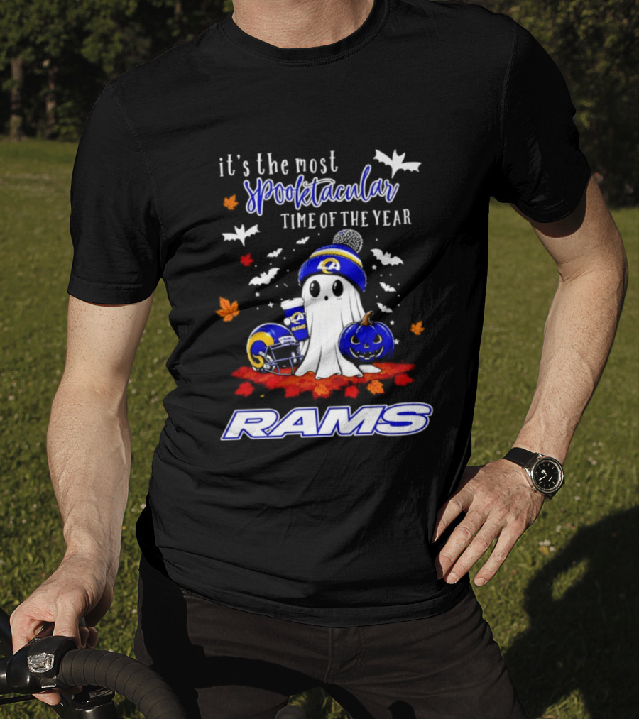 Los Angeles Rams Halloween Ghost 2026 Season It's The Most Spooktacular Time Of The Year T-Shirt