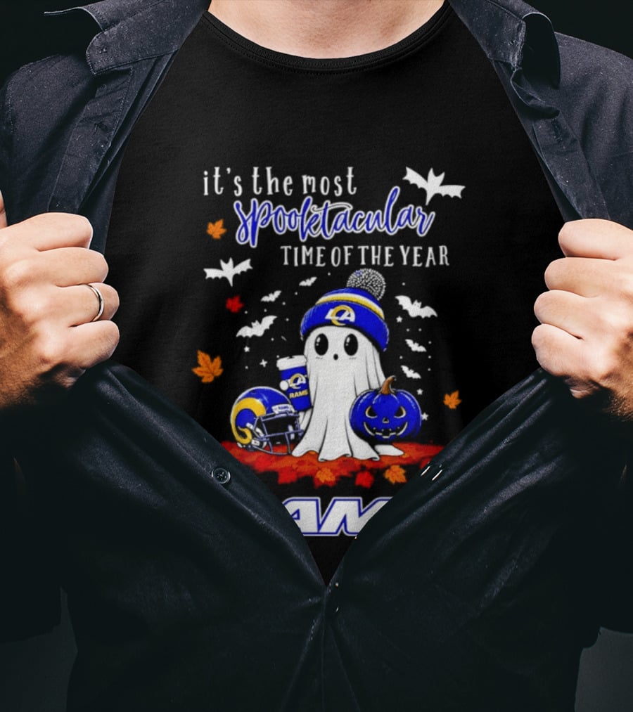 Los Angeles Rams Halloween Ghost 2026 Season It's The Most Spooktacular Time Of The Year T-Shirt