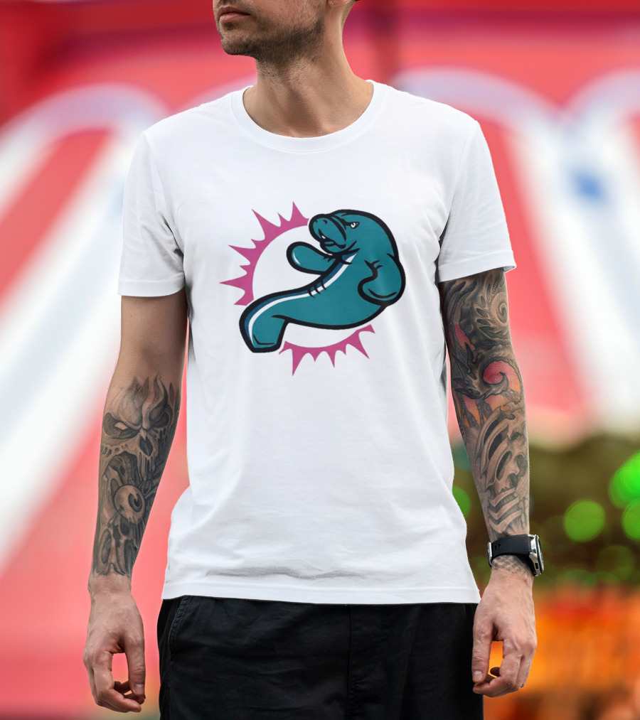 GTA VI Vice City Manatees Miami Dolphins Mashup T-Shirt