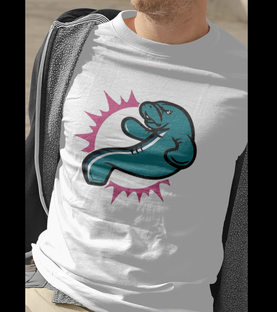 GTA VI Vice City Manatees Miami Dolphins Mashup T-Shirt