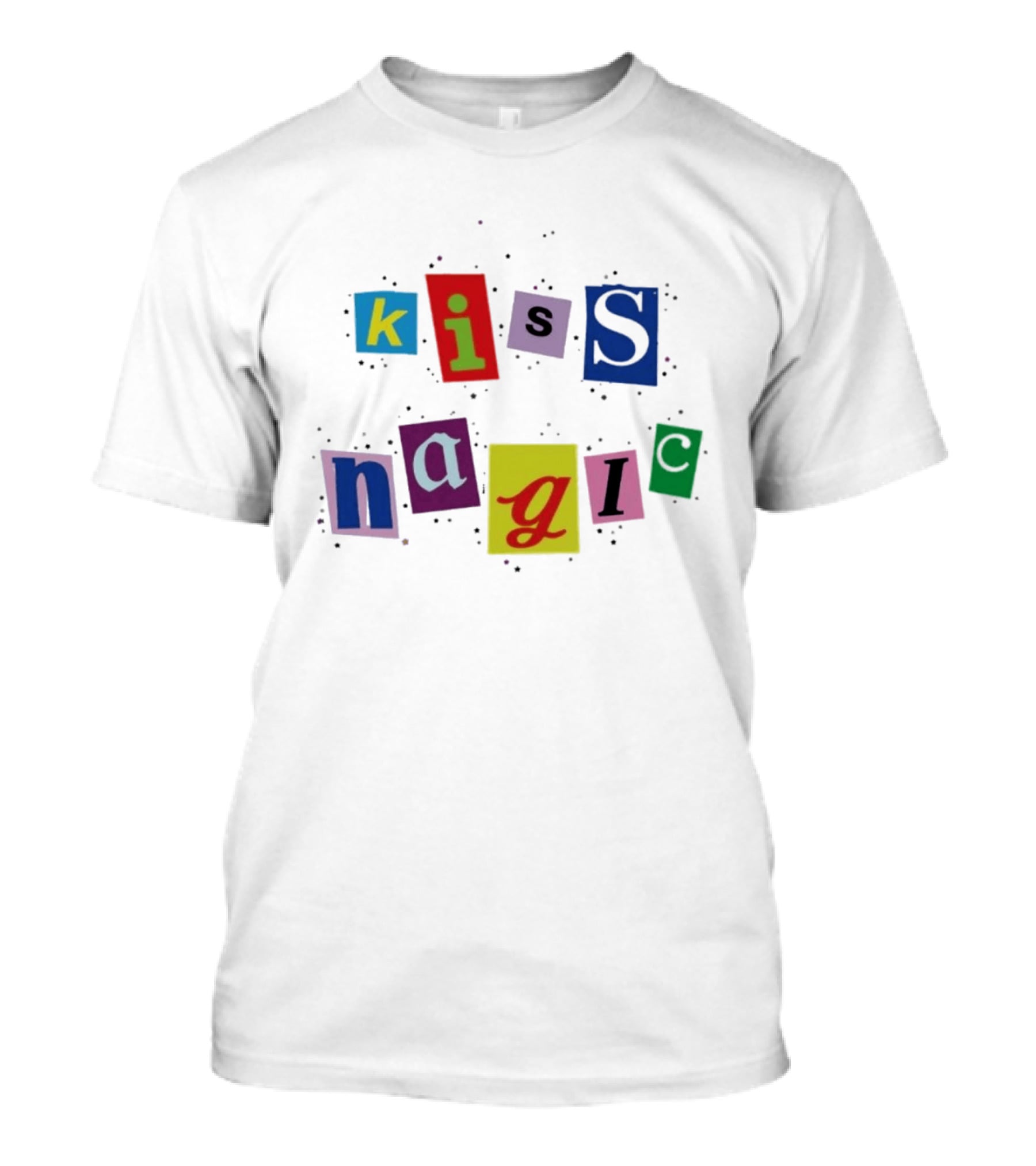 Maisie Williams Kiss Magic Typography Collage T-Shirt