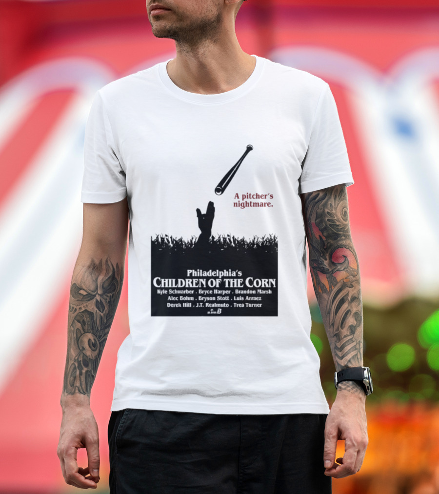 Philadelphia Phillies A Pitcher's Nightmare Children Of The Corn T-Shirt