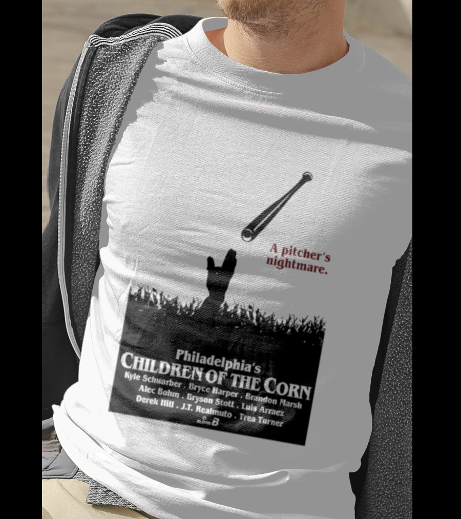 Philadelphia Phillies A Pitcher's Nightmare Children Of The Corn T-Shirt