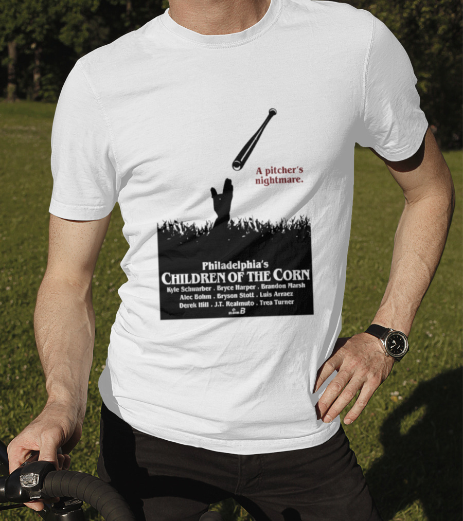 Philadelphia Phillies A Pitcher's Nightmare Children Of The Corn T-Shirt