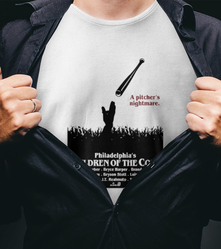 Philadelphia Phillies A Pitcher's Nightmare Children Of The Corn T-Shirt