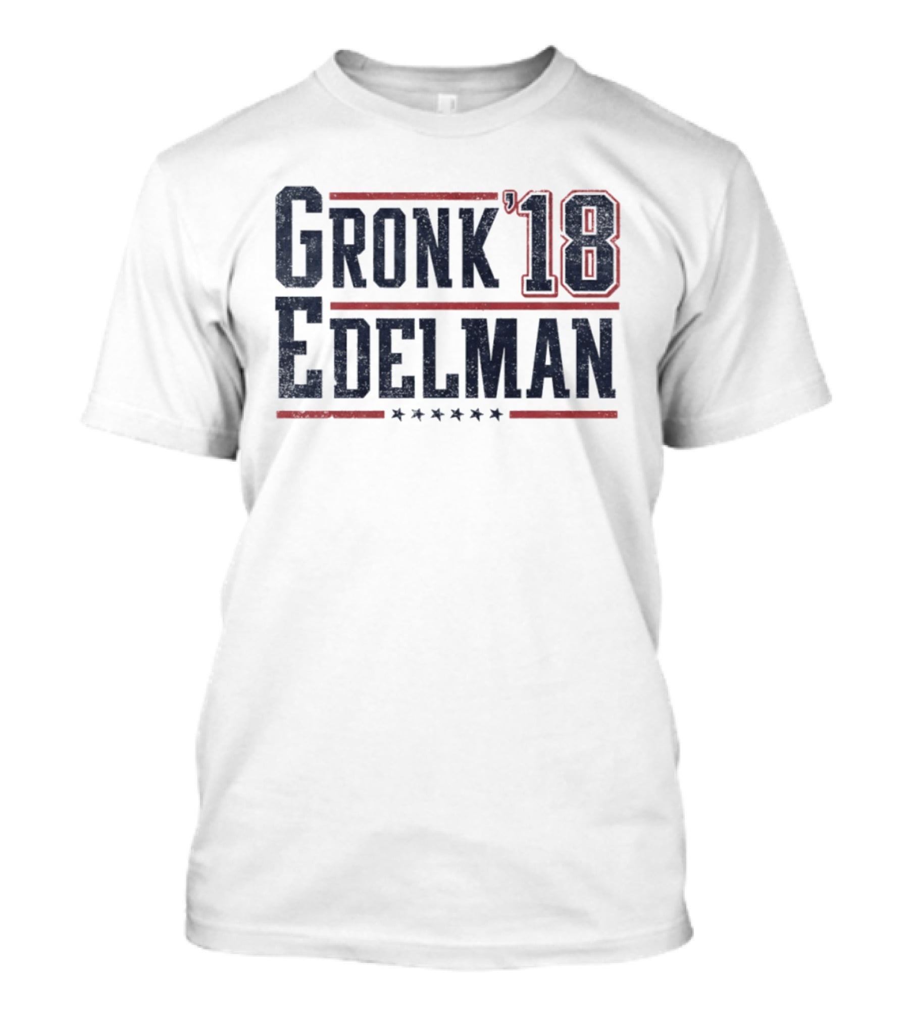 Gronk '18 Edelman New England Patriots Stars T-Shirt
