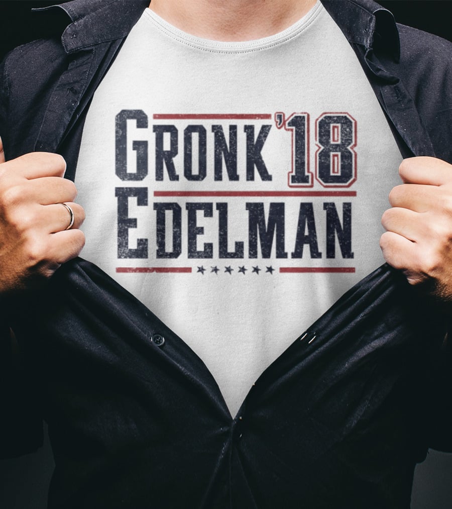 Gronk '18 Edelman New England Patriots Stars T-Shirt