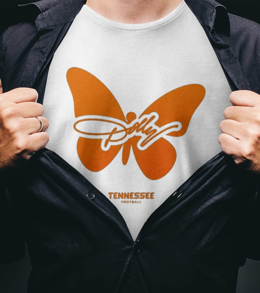 Tennessee Vols Dolly Butterfly Football T-Shirt