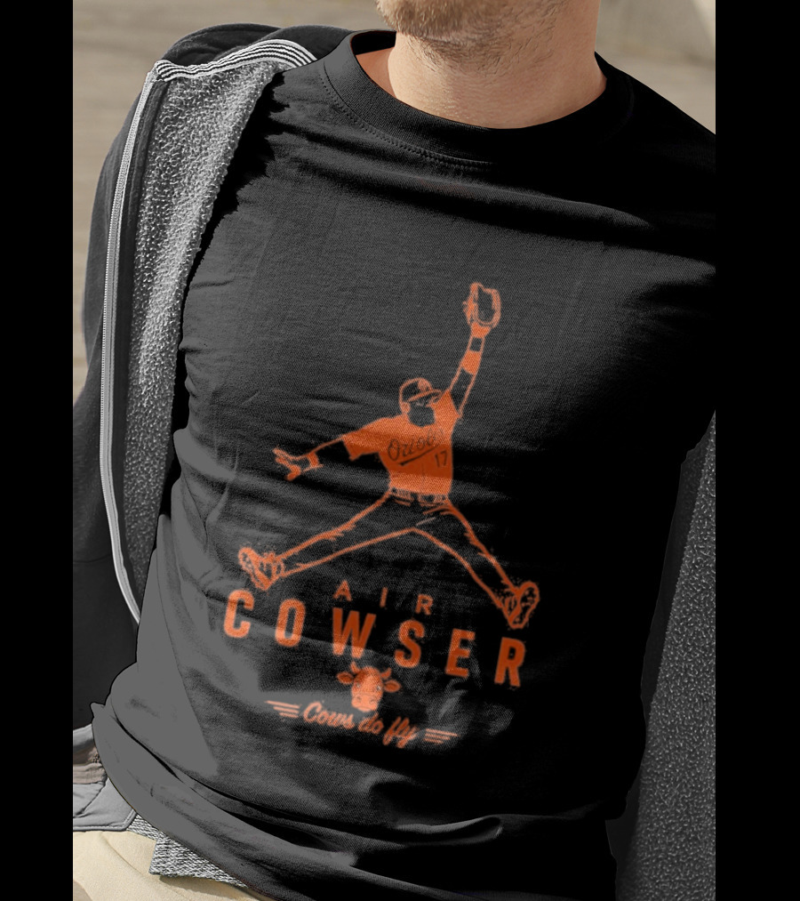 AIr Colton Cowser Jumpman Parody Cows Do Fly T-Shirt