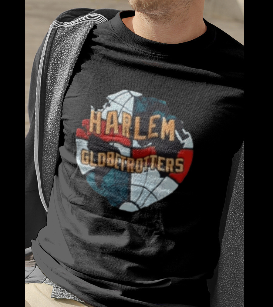 Harlem Globetrotters Basketball Globe T-Shirt