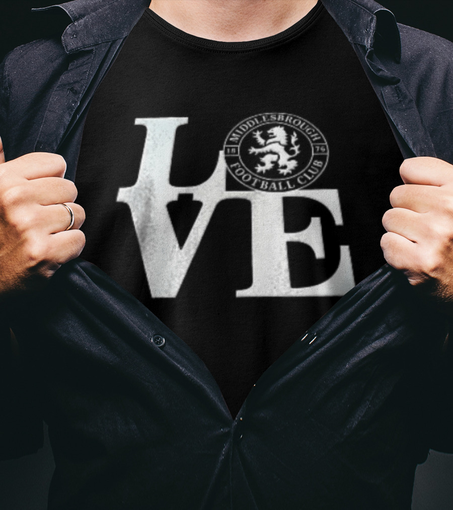 Middlesbrough Football Club Love Fan T-Shirt
