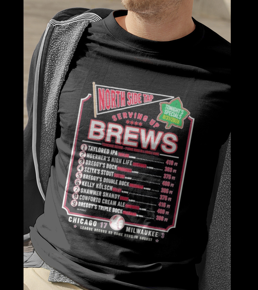 North Side Tap Serving Brews Tonight's Specials Taylored IPA Hoerner's High Life Breggy's Bock T-Shirt