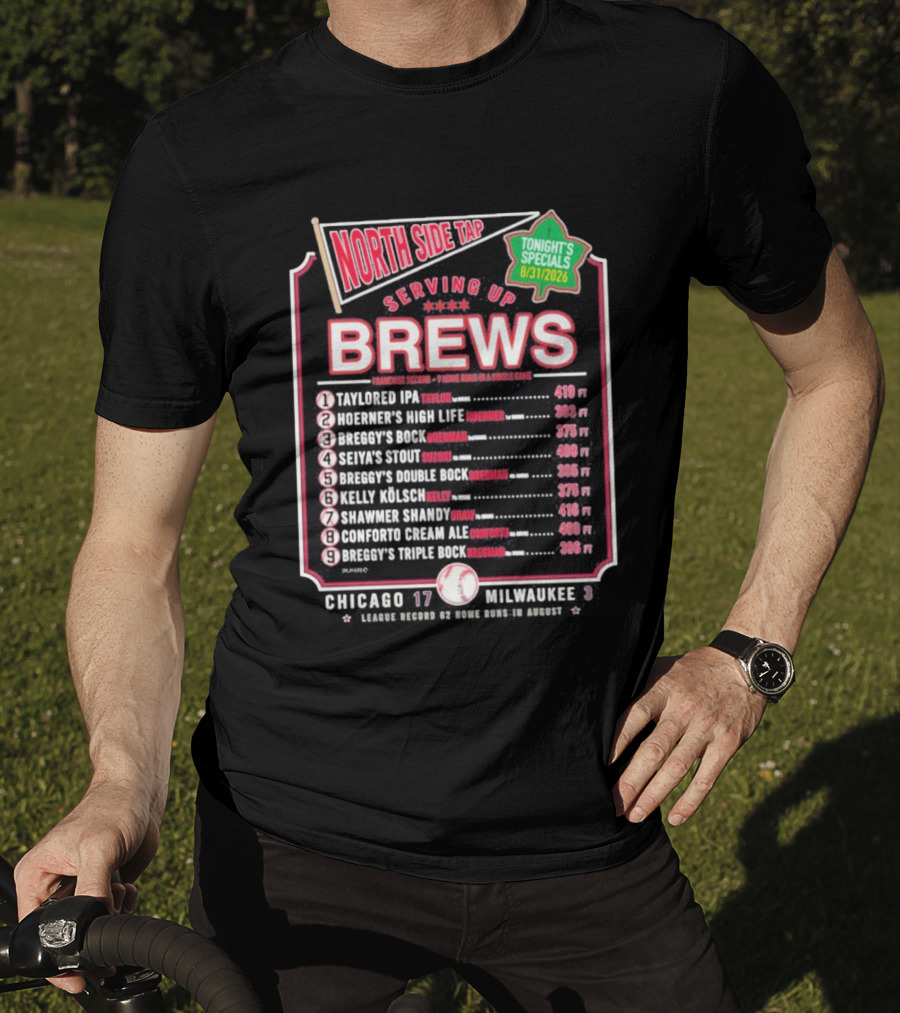 North Side Tap Serving Brews Tonight's Specials Taylored IPA Hoerner's High Life Breggy's Bock T-Shirt