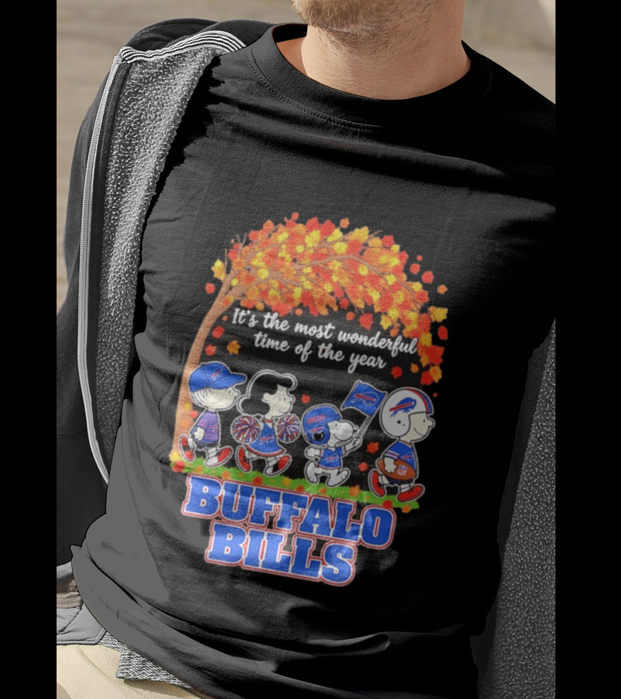 Peanuts Buffalo Bills Most Wonderful Time Of The Year T-Shirt