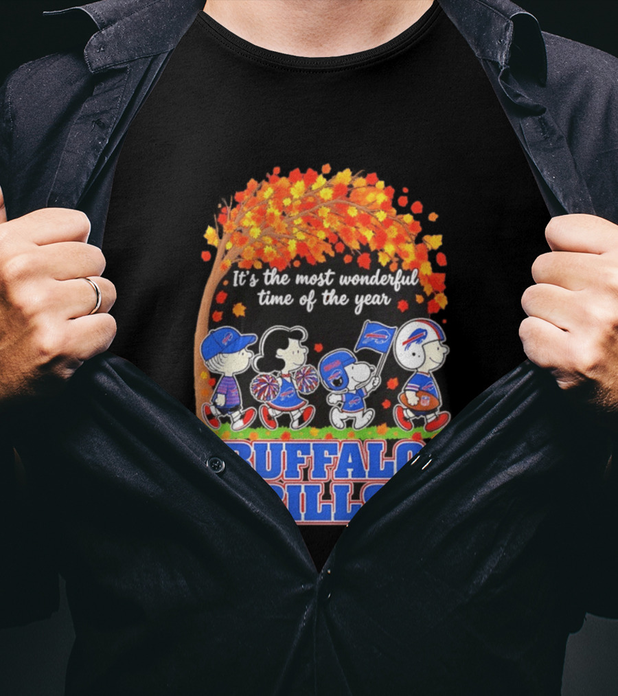 Peanuts Buffalo Bills Most Wonderful Time Of The Year T-Shirt