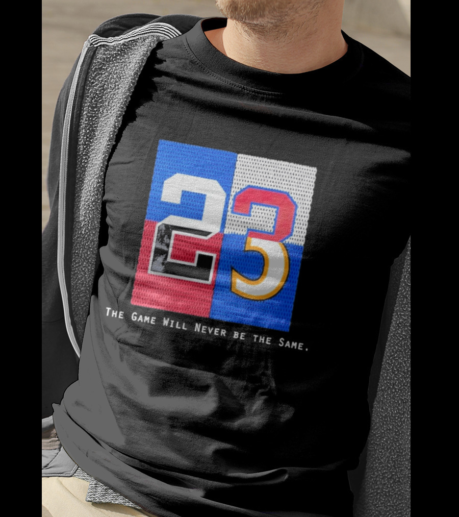 Shota Imanaga 23 The Game Will Never Be The Same Colorful Number Mashup T-Shirt