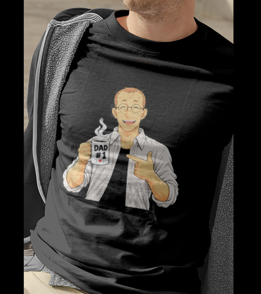 Shou Tucker Dad #1 Anime Character Holding A Cup T-Shirt
