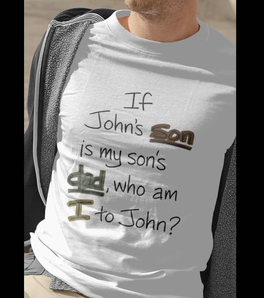 Who Am I To John If John's Son Is My Son's Dad T-Shirt
