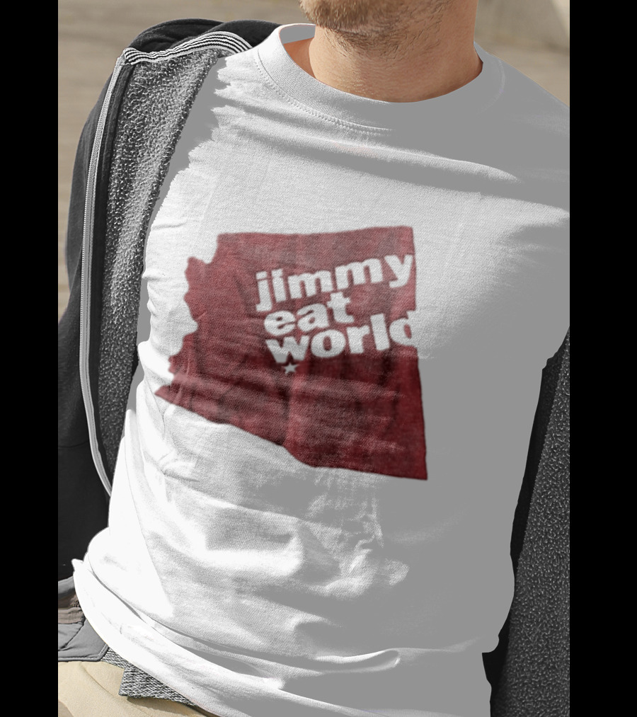 Jimmy Eat World State Of Arizona Tour Red Shape T-Shirt