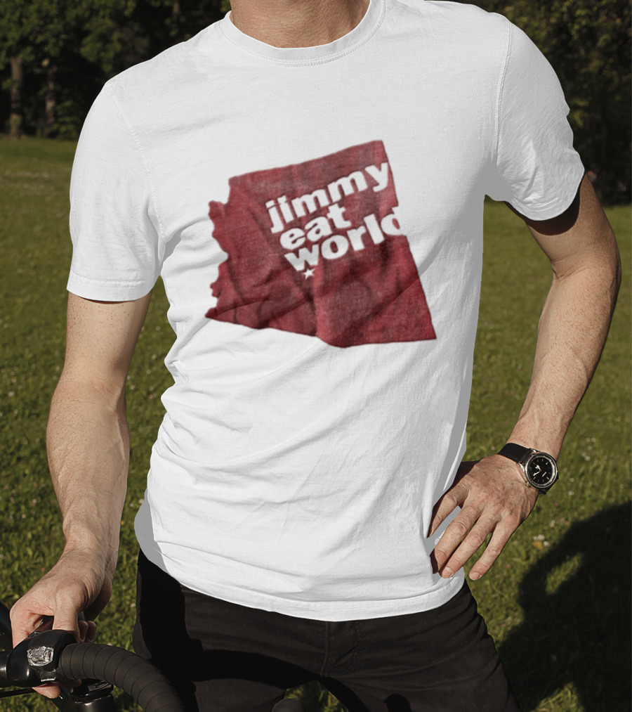 Jimmy Eat World State Of Arizona Tour Red Shape T-Shirt
