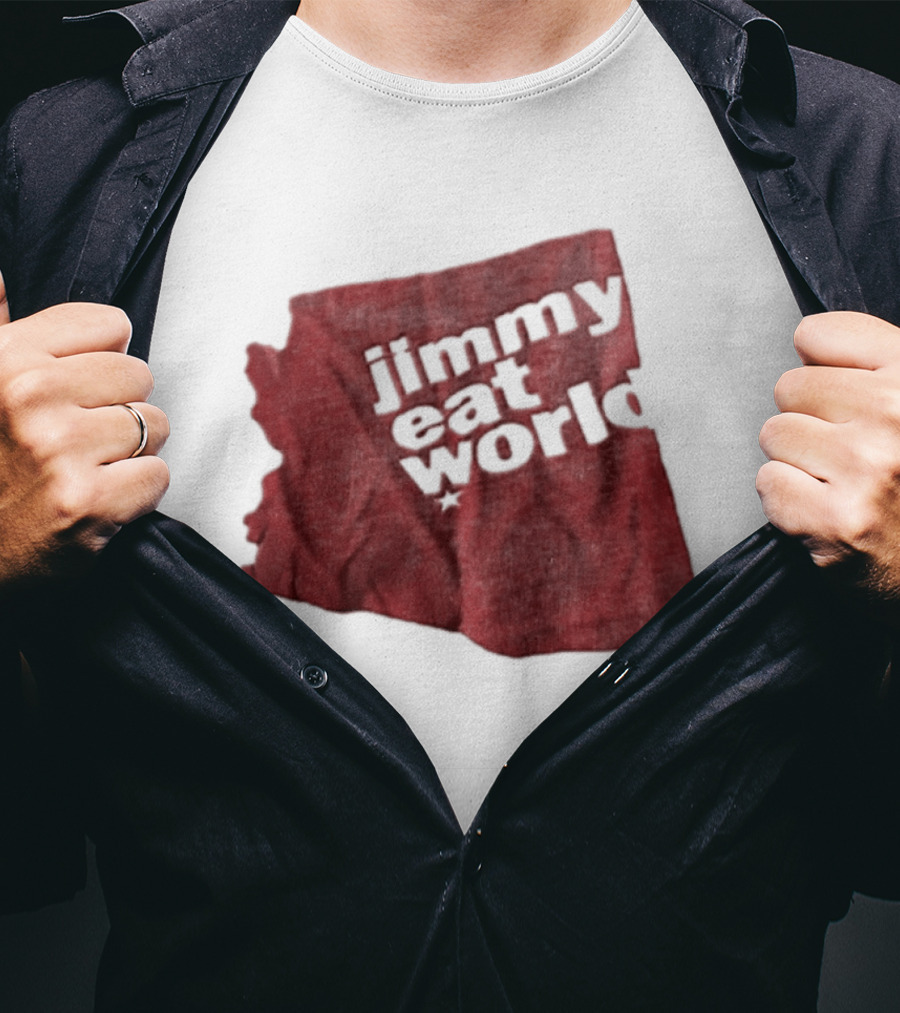 Jimmy Eat World State Of Arizona Tour Red Shape T-Shirt