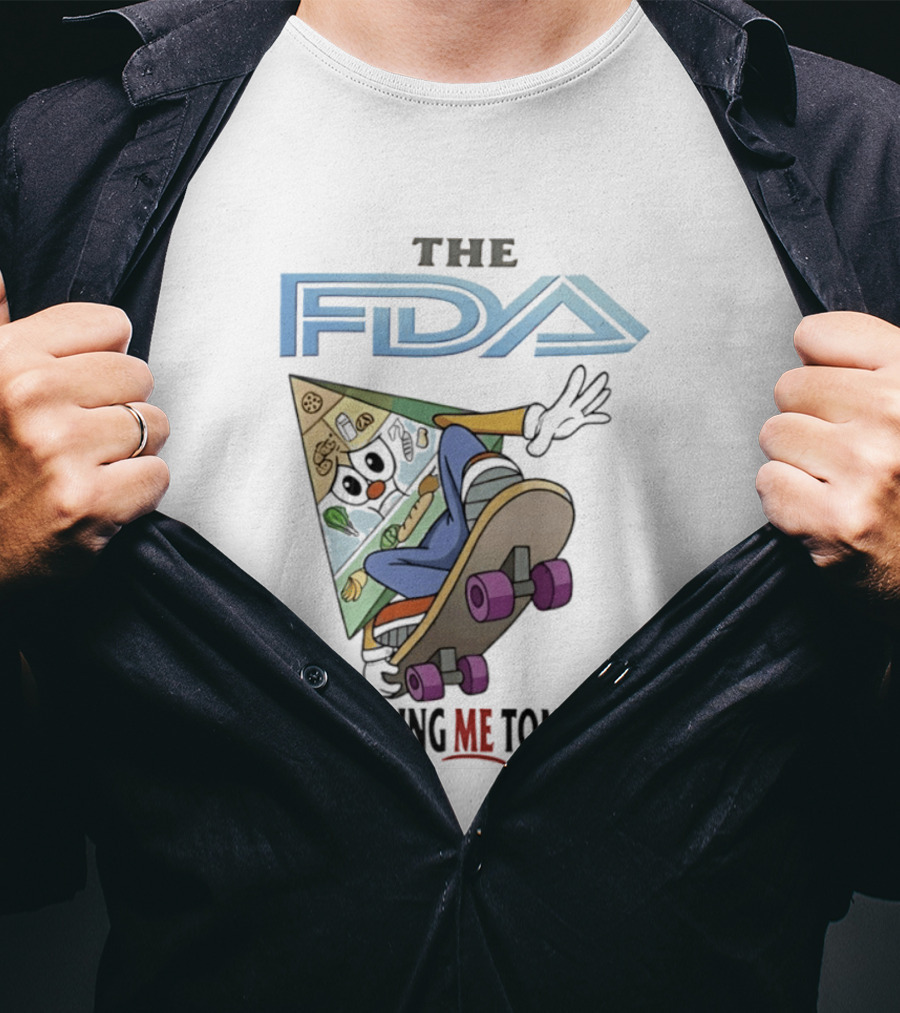 The FDA Is Recalling Me Tomorrow Skateboarding Pizza Slice T-Shirt