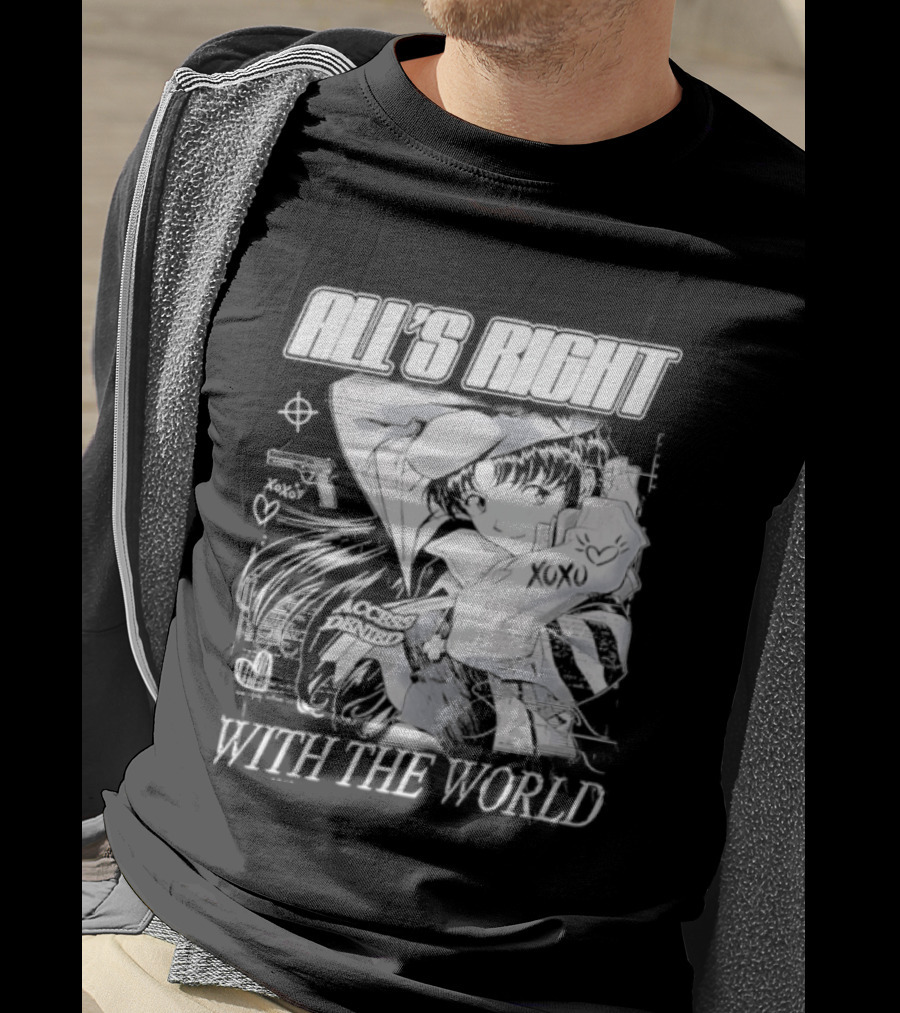 All's Right With The World Misato Katsuragi 90s Anime T-Shirt