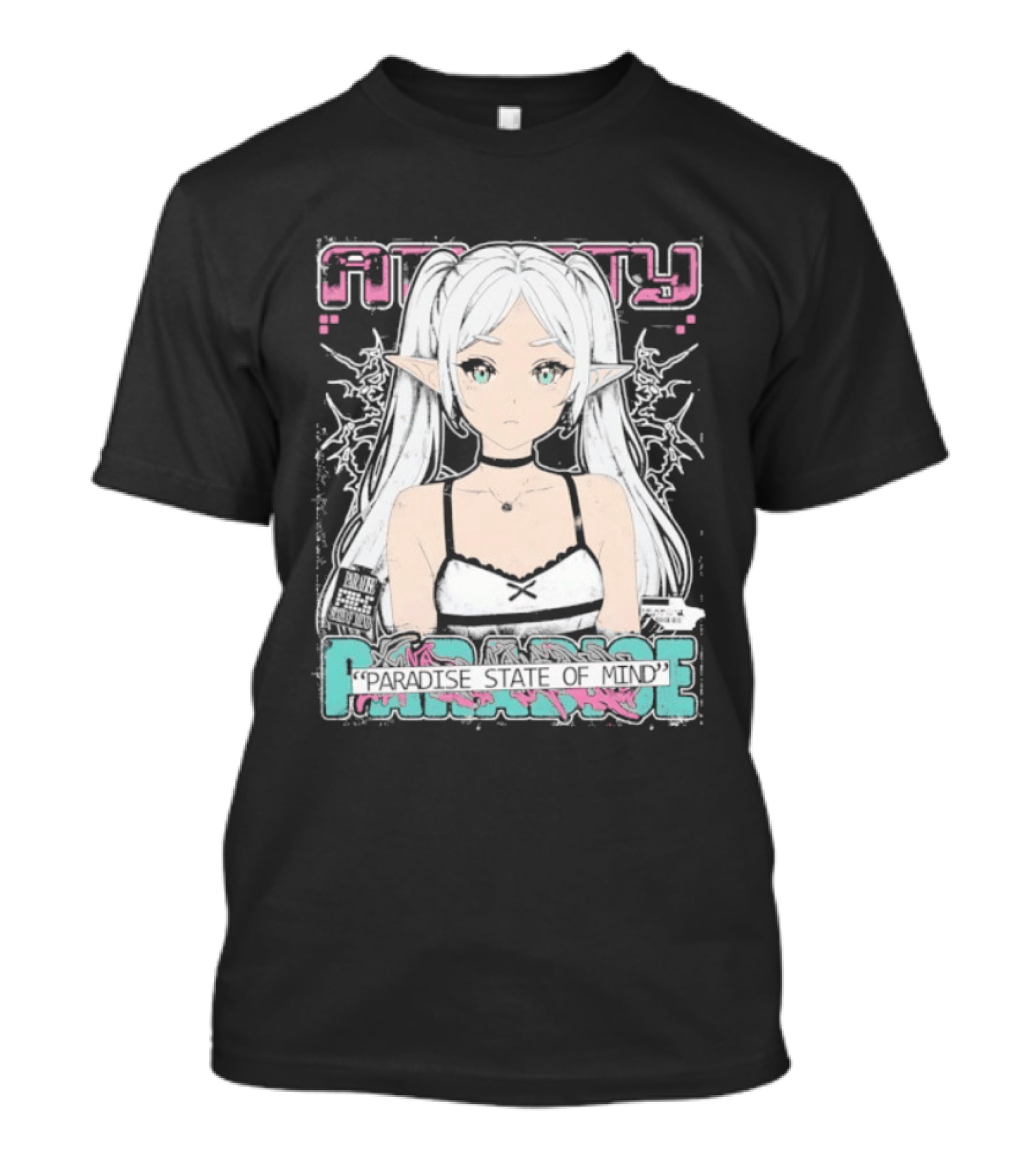 Best Frieren Paradise State Of Mind Anime Aesthetic Elf Girl T-Shirt