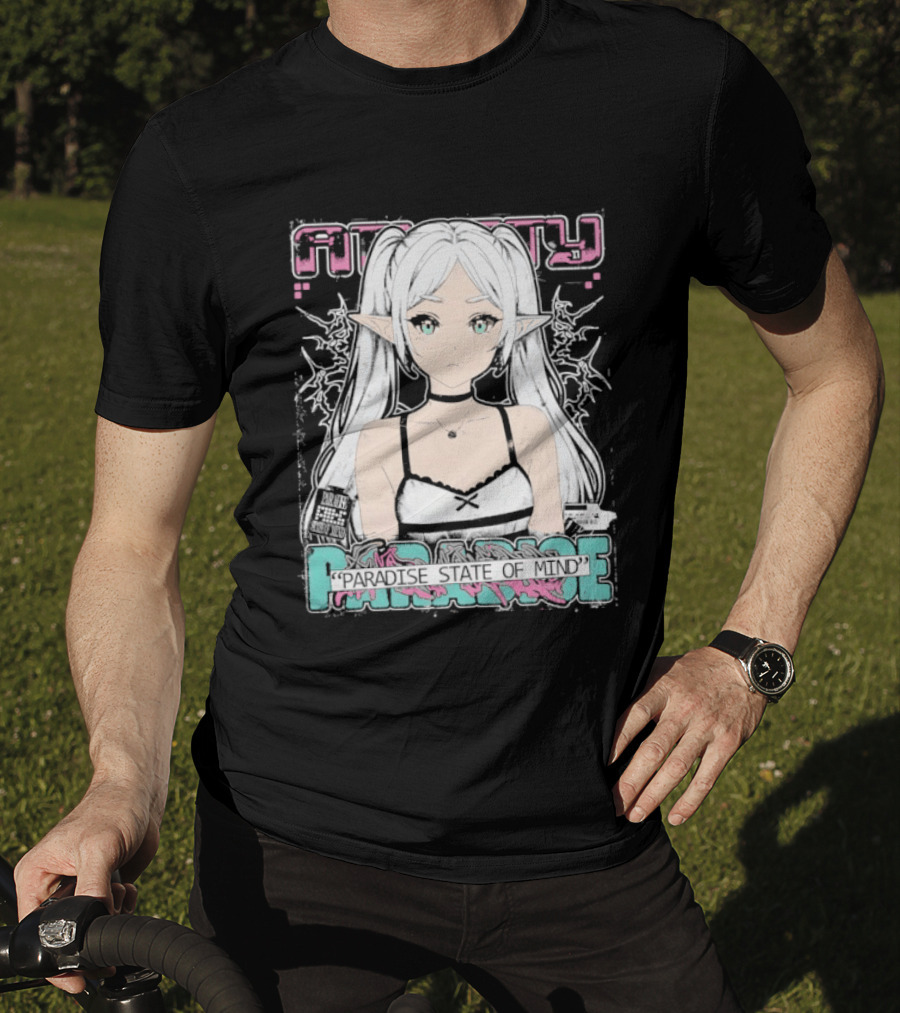 Best Frieren Paradise State Of Mind Anime Aesthetic Elf Girl T-Shirt