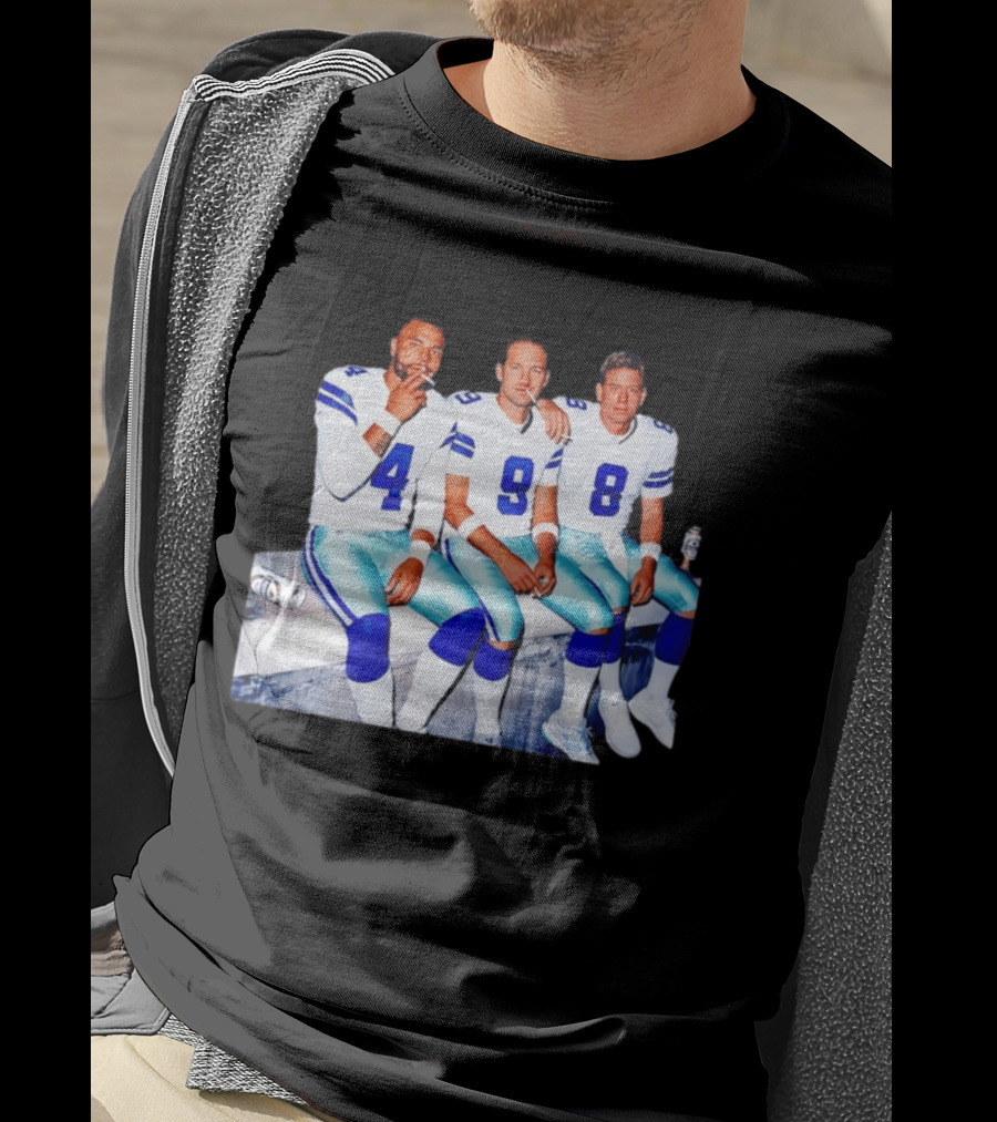 Klayton Adams Christian Parker Brandon Aubrey Dallas Cowboys Smoking Jerseys T-Shirt