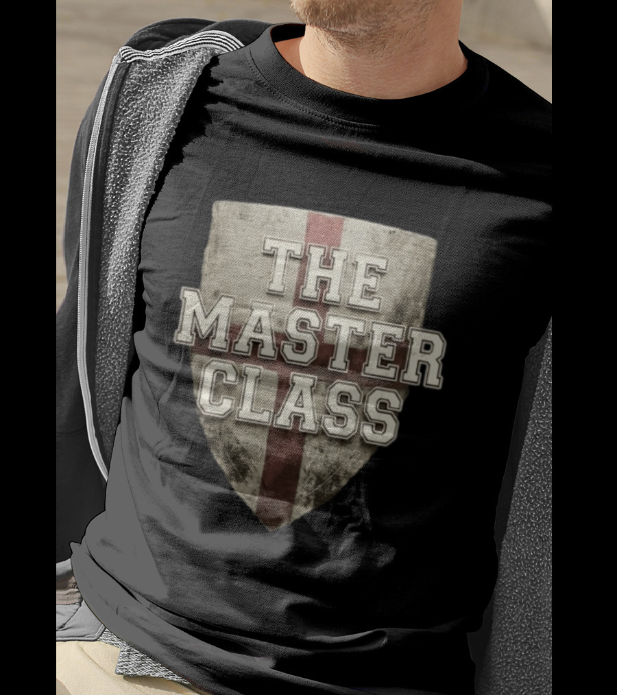 The Master Class Shield Emblem With Cross T-Shirt