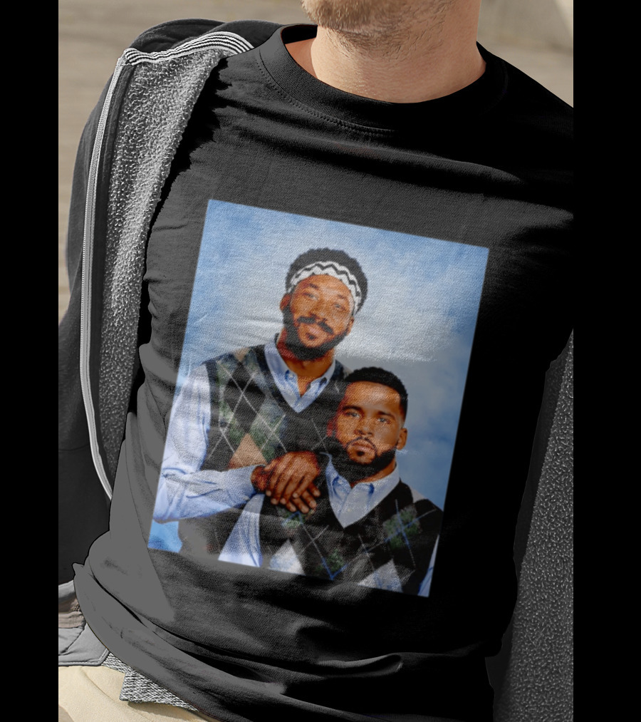 Myles Garrett Aaron Donald Los Angeles Rams Step Brothers T-Shirt