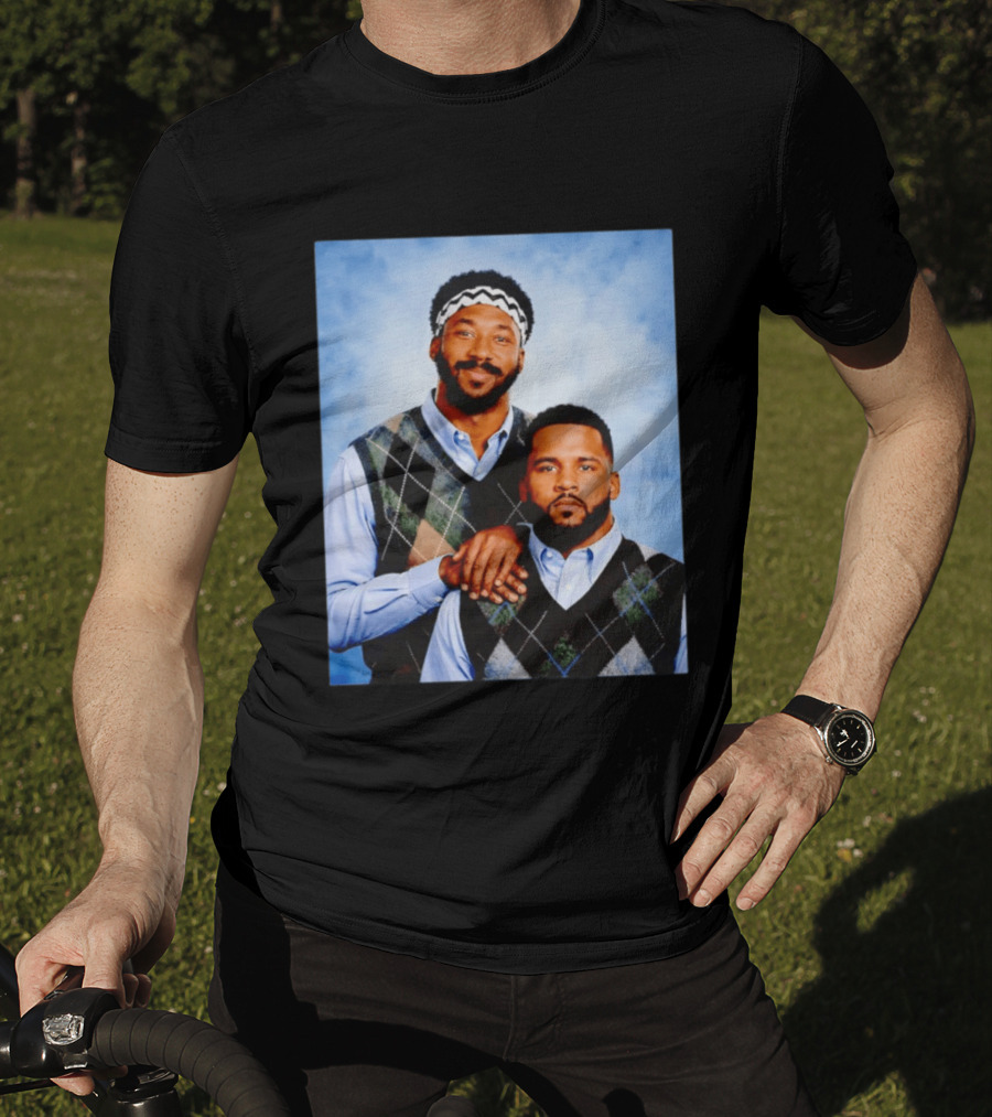 Myles Garrett Aaron Donald Los Angeles Rams Step Brothers T-Shirt